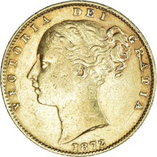 Moneda, Gran Bretaña, Victoria, Sovereign, 1872, MBC+, Oro, KM:736.2