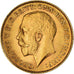 Münze, Großbritannien, George V, 1/2 Sovereign, 1913, VZ+, Gold, KM:819