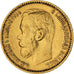 Coin, Russia, Nicholas II, 5 Roubles, 1898, St. Petersburg, AU(50-53), Gold