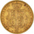 Moneda, Gran Bretaña, Victoria, 1/2 Sovereign, 1872, London, MBC, Oro, KM:735.2