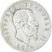 Moeda, Itália, Vittorio Emanuele II, 5 Lire, 1874, Milan, VF(30-35), Prata