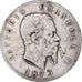 Moeda, Itália, Vittorio Emanuele II, 5 Lire, 1873, Milan, VF(20-25), Prata