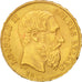 BELGIUM, 20 Francs, 20 Frank, 1875, KM #37, AU(50-53), Gold, 6.43