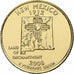 USA, New Mexico, Quarter, 2008, U.S. Mint, Philadelphia, golden, MS(65-70)