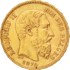 Belgique, Léopold II, 20 Francs, 1870, KM 32