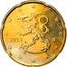 Finlandia, 20 Euro Cent, 2013, Vantaa, SPL, Ottone, KM:127