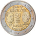 Germany, 2 Euro, Traité de l'Elysée, 2013, Hambourg, MS(60-62), Bi-Metallic