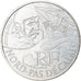 France, 10 Euro, Nord-Pas de Calais, 2012, Paris, MS(63), Silver, KM:1880