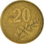 Moneta, Grecja, 20 Drachmes, 1994, VF(30-35), Aluminium-Brąz, KM:154