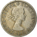 Moeda, Grã-Bretanha, Elizabeth II, Florin, Two Shillings, 1956, VF(20-25)