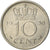 Monnaie, Pays-Bas, Juliana, 10 Cents, 1956, SUP+, Nickel, KM:182