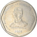Munten, Dominicaanse Republiek, 25 Pesos, 2008, ZF+, Copper-nickel, KM:107