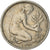 Moneta, Niemcy - RFN, 50 Pfennig, 1949, Karlsruhe, AU(50-53), Miedź-Nikiel