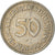 Moneta, Niemcy - RFN, 50 Pfennig, 1969, Stuttgart, VF(30-35), Miedź-Nikiel
