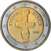 Cypr, 2 Euro, 2008, MS(60-62), Bimetaliczny, KM:85