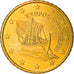 Cyprus, 50 Euro Cent, 2008, MS(64), Brass, KM:83