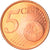 Cypr, 5 Euro Cent, 2008, MS(60-62), Miedź platerowana stalą, KM:80