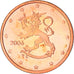 Finlande, 2 Euro Cent, 2006, Vantaa, SUP+, Copper Plated Steel, KM:99