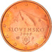 Slovacchia, 2 Euro Cent, 2009, Kremnica, SPL, Acciaio placcato rame, KM:96