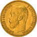 Munten, Rusland, Nicholas II, 5 Roubles, 1898, St. Petersburg, ZF, Goud, KM:62