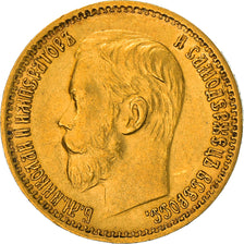 Monnaie, Russie, Nicholas II, 5 Roubles, 1898, St. Petersburg, TTB+, Or, KM:62