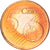 França, 5 Euro Cent, 2010, Paris, AU(50-53), Aço Cromado a Cobre, KM:1284