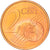 França, 2 Euro Cent, 2007, Paris, AU(50-53), Aço Cromado a Cobre, Gadoury:2