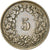 Münze, Schweiz, 5 Rappen, 1942, Bern, S+, Copper-nickel, KM:26