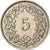 Münze, Schweiz, 5 Rappen, 1934, Bern, S+, Nickel, KM:26b
