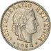 Moneta, Szwajcaria, 20 Rappen, 1964, Bern, AU(50-53), Miedź-Nikiel, KM:29a