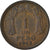 Moneta, Chile, Peso, 1943, VF(30-35), Miedź, KM:179