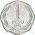 Moneta, Chile, Peso, 1992, Santiago, AU(50-53), Aluminium, KM:231