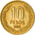 Münze, Chile, 10 Pesos, 1993, Santiago, S+, Aluminum-Bronze, KM:228.2