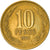 Moneta, Chile, 10 Pesos, 1995, Santiago, VF(30-35), Aluminium-Brąz, KM:228.2