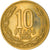 Moneta, Cile, 10 Pesos, 2006, Santiago, BB, Alluminio-bronzo, KM:228.2
