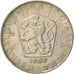 Moneda, Checoslovaquia, 5 Korun, 1989, BC+, Cobre - níquel, KM:60