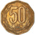 Moneta, Cile, 50 Pesos, 1993, MB, Alluminio-bronzo, KM:219.2