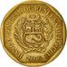 Münze, Peru, 10 Centimos, 2006, Lima, S+, Messing, KM:305.4