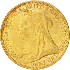 Gran Bretagna, Victoria, Sovereign, 1893, BB+, Oro, KM:785