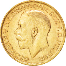 Grande-Bretagne, George V, Souverain, 1913, KM 820