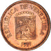 Münze, Venezuela, 5 Centimos, 1977, SS, Copper Clad Steel, KM:49