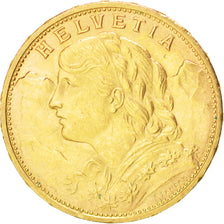 Svizzera, 20 Francs, 1916, Bern, SPL-, Oro, KM:35.1