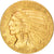 Stati Uniti, Indian Head, $5, Half Eagle, 1909, U.S. Mint, Denver, BB, Oro, K...