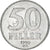 Coin, Hungary, 50 Fillér, 1990, Budapest, AU(50-53), Aluminum, KM:677