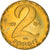 Moneda, Hungría, 2 Forint, 1984, Budapest, MBC+, Latón, KM:591