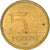 Moneta, Węgry, 5 Forint, 1994, Budapest, AU(50-53), Mosiądz niklowy, KM:694
