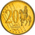 Großbritannien, 20 Euro Cent, 2003, unofficial private coin, VZ, Messing