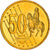 Dinamarca, 50 Euro Cent, 2003, unofficial private coin, MS(64), Latão