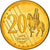 Dinamarca, 20 Euro Cent, 2003, unofficial private coin, MS(60-62), Latão