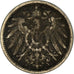 Moneda, ALEMANIA - IMPERIO, Wilhelm II, 10 Pfennig, 1907, Berlin, BC+, Cobre -